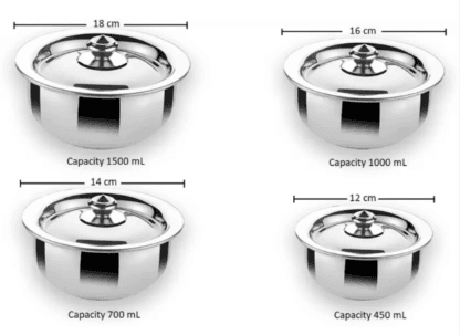 KITCHENWARE Bowl Serving Set  (Pack of 4) - Image 4